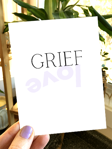 grief is love